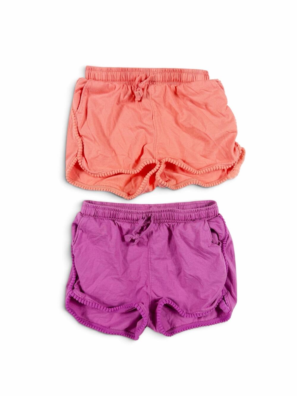 Tea Collection Pom Pom Dolphin Shorts Pink Purple Bundle Size 5
